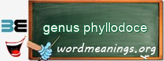 WordMeaning blackboard for genus phyllodoce